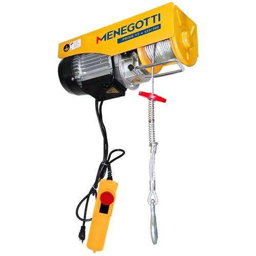 Guincho de Coluna Prime V2 150/300kg Motor MONO 220V - Menegotti