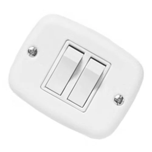 Interruptor Simples 2 Teclas 10A 250V - Pluzie