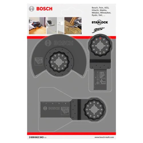Jogo Básico de Acessórios para Multicortadora Madeira 3 peças - Bosch