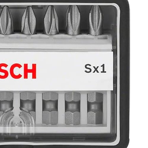 Jogo Bits Phillips 1/4" SX1 com 8 peças - Bosch