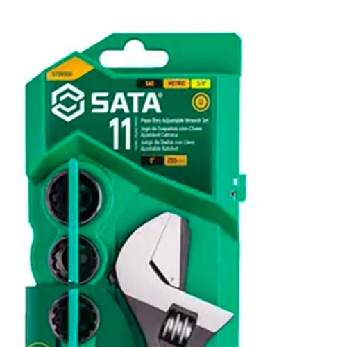 Jogo Chave Ajustável 3/8" - 11 peças - Sata