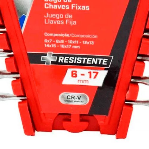 Jogo Chave Fixa 6-17mm 6 peças - Mayle