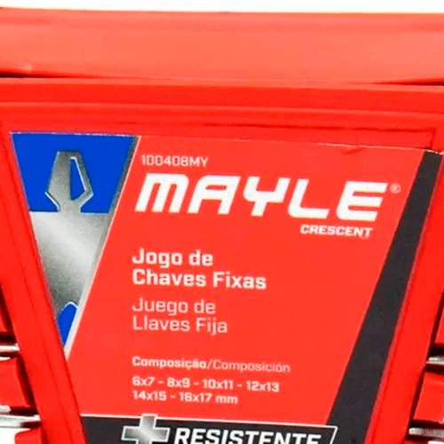 Jogo Chave Fixa 6-17mm 6 peças - Mayle