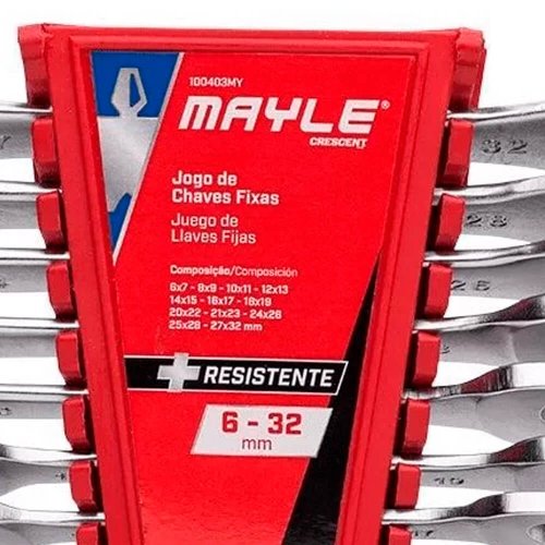 Jogo chave Fixa 6-32MM 12 Peças - Mayle