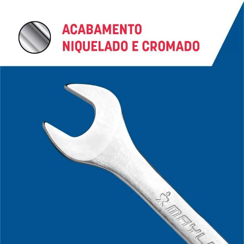 Jogo chave Fixa 6-32MM 12 Peças - Mayle