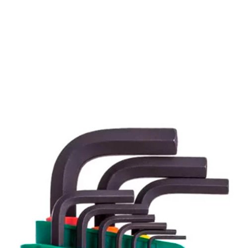 Jogo Chave Hexagonal Longa Color 9 Peças - ST09107CHBS - Sata