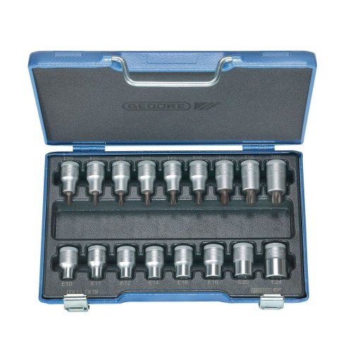 Jogo chave soquete tork 1/2 T20 AO T60/E10 AO E2 - GEDORE