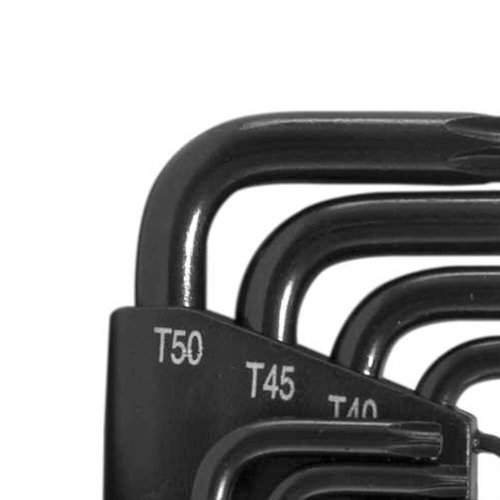 Jogo Chave Torx com 9 peças - T10 a T50 VTX-4 CRV - Vonder