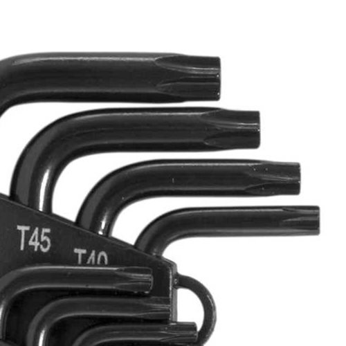 Jogo Chave Torx com 9 peças - T10 a T50 VTX-4 CRV - Vonder