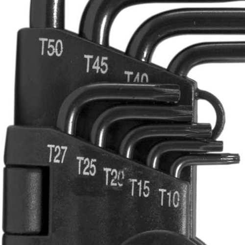 Jogo Chave Torx com 9 peças - T10 a T50 VTX-4 CRV - Vonder