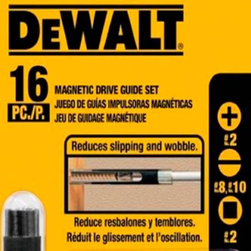 Jogo de 16 peças para Parafusar com Guia - DeWalt