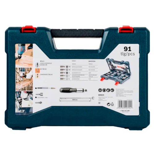Jogo de Bits e Brocas V-Line com 91 peças - Bosch