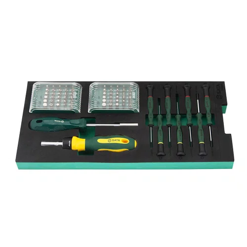 Jogo De Bits e Chaves com 71 Peças Em Berço EVA - SATA ST09920G