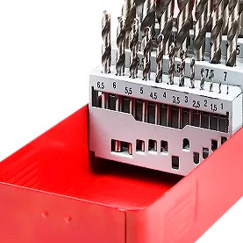 Jogo de Brocas Aço Rápido 25pçs 1,0 a 13,0mm - Rocast