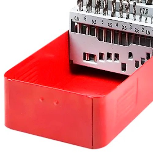 Jogo de Brocas Aço Rápido 25pçs 1,0 a 13,0mm - Rocast