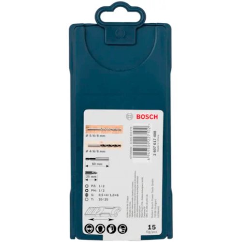 Jogo de Brocas e Bits X-Line com 15 peças - Bosch