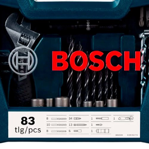 Jogo de Brocas e Pontas V-Line com 83 peças - Bosch