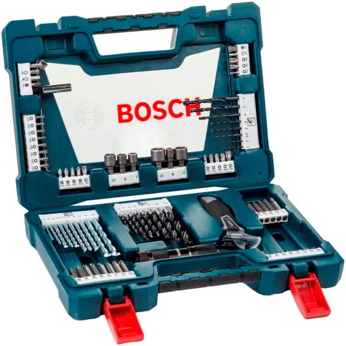Jogo de Brocas e Pontas V-Line com 83 peças - Bosch