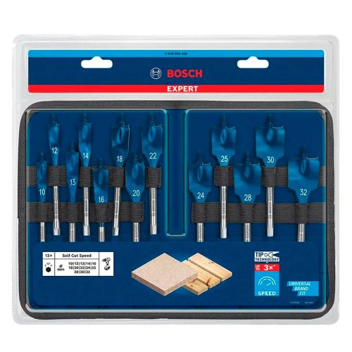 Jogo de Brocas EXPERT Self Cut Speed 10-32mm - 152mm 13 peças - Bosch