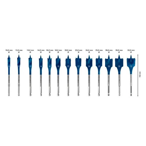 Jogo de Brocas EXPERT Self Cut Speed 10-32mm - 152mm 13 peças - Bosch