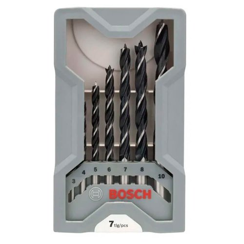 Jogo de Brocas para Madeira 3 a 10mm com 7 peças - Bosch