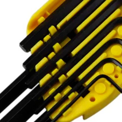 Jogo de Chave Allen 1,5 a 10mm - 10 peças (com suporte) - Stanley