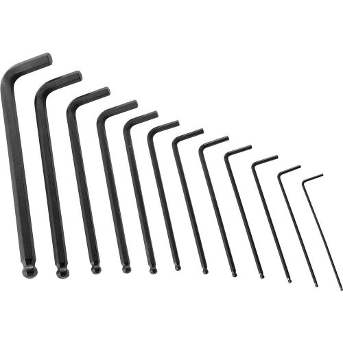 Jogo de Chave Allen Abaulada 1/16" à 3/8" - 12 peças - Vonder