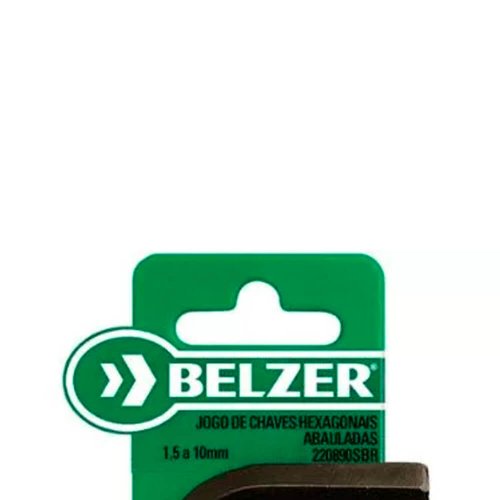 Jogo de Chave Allen Abaulada 1,5 a 10mm - 220890SBR - Belzer
