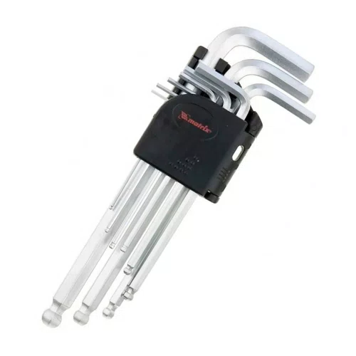 Jogo de Chave Allen Abaulada Longa 1,5 a 10mm com 9 peças - MTX