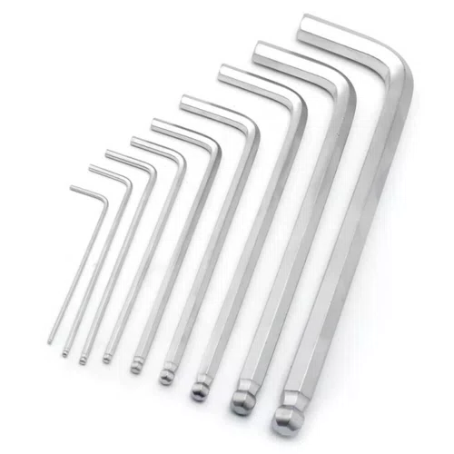 Jogo de Chave Allen Abaulada Longa 1,5 a 10mm com 9 peças - MTX