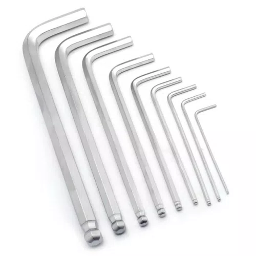 Jogo de Chave Allen Abaulada Longa 1,5 a 10mm com 9 peças - MTX