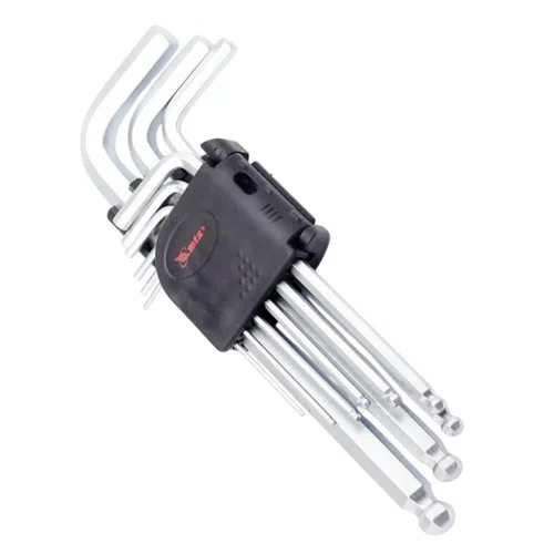 Jogo de Chave Allen Abaulada Longa 1,5 a 10mm com 9 peças - MTX