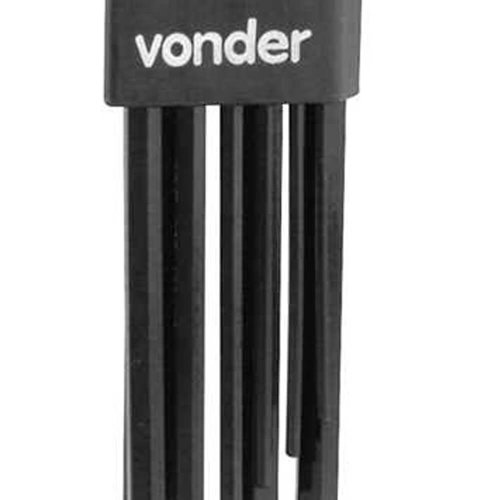 Jogo de Chave Allen Longa 1,5 a 10mm - 9 peças - Vonder