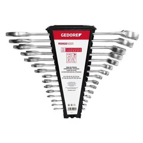 Jogo de Chave Combinada 6-32mm 15 peças R09105015 - Gedore