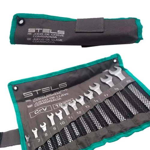 Jogo de Chave Combinada 6 a 22mm com 12 peças - Stels