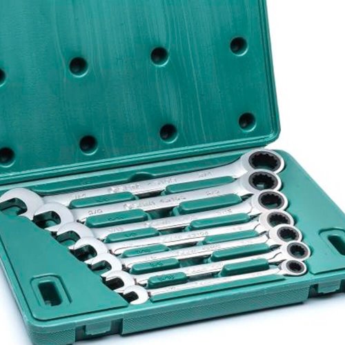 Jogo de Chave Combinada Catraca 5/16" - 3/4" com 7 peças - Sata