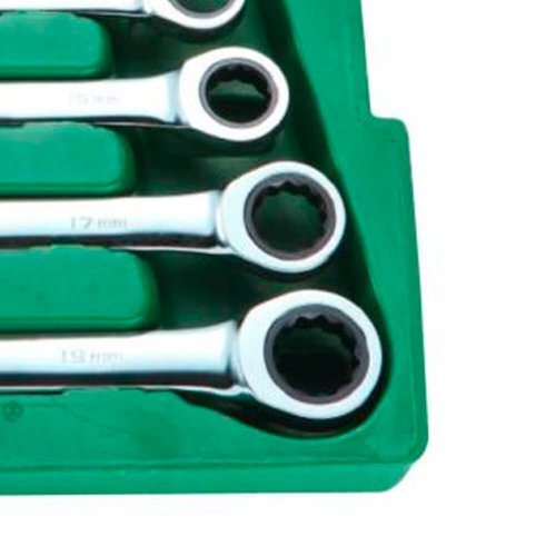 Jogo de Chave Combinada com Catraca 8 a 19mm - ST08008SJ - Sata