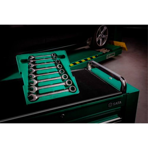 Jogo de Chave Combinada com Catraca 8 a 19mm - ST08008SJ - Sata