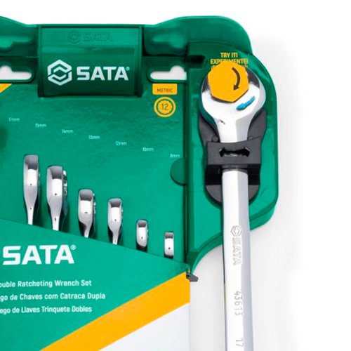 Jogo de Chave Combinada Speedy com Catraca 8 a 19mm com 8 peças - Sata