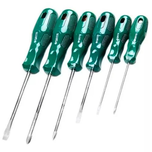 Jogo De Chave De Fenda e Phillips Sata 6 Peças - ST09303ESJ - Sata