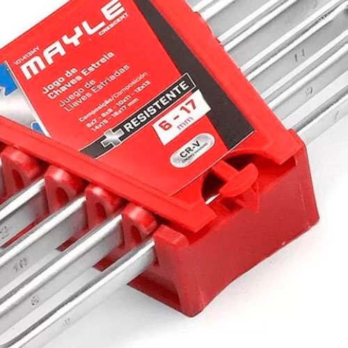 Jogo de Chave Estrela com 6 peças 6 - 17mm - Mayle