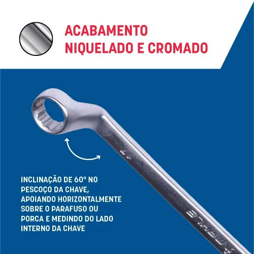 Jogo de Chave Estrela com 6 peças 6 - 17mm - Mayle