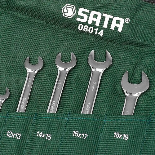 Jogo de Chave Fixa 8 Peças 6 a 22mm - Sata