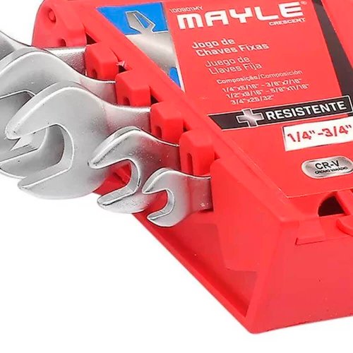 Jogo de Chave Fixas 1/4" a 3/4" 5 peças - Mayle