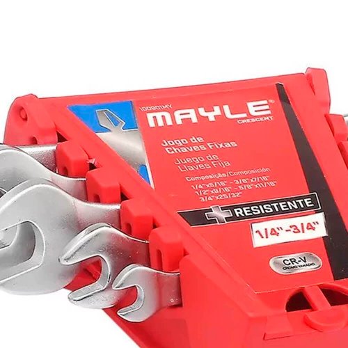 Jogo de Chave Fixas 1/4" a 3/4" 5 peças - Mayle
