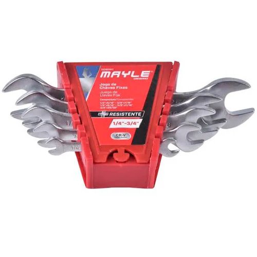 Jogo de Chave Fixas 1/4" a 3/4" 5 peças - Mayle