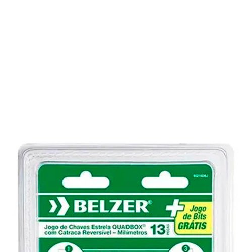 Jogo de Chave Quadbox com Bit 8-19mm - 13 Peças - 85210DBJ - Belzer