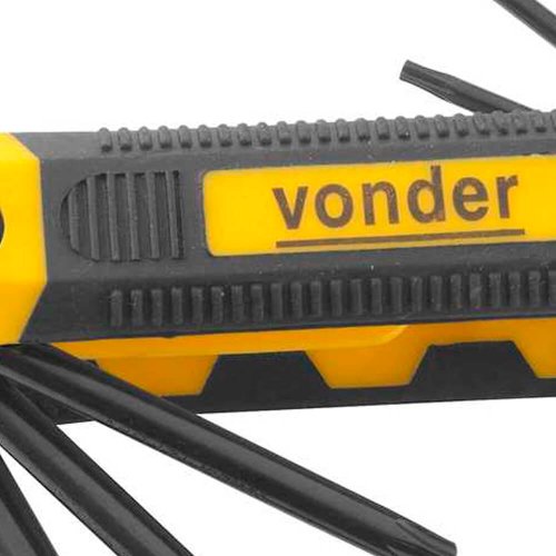 Jogo de Chave Torx T09 a T40 VTX-3 CRV - 8 peças - Vonder