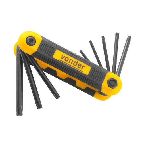 Jogo de Chave Torx T09 a T40 VTX-3 CRV - 8 peças - Vonder