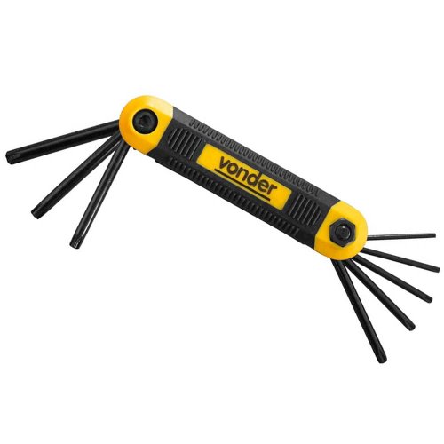 Jogo de Chave Torx T09 a T40 VTX-3 CRV - 8 peças - Vonder